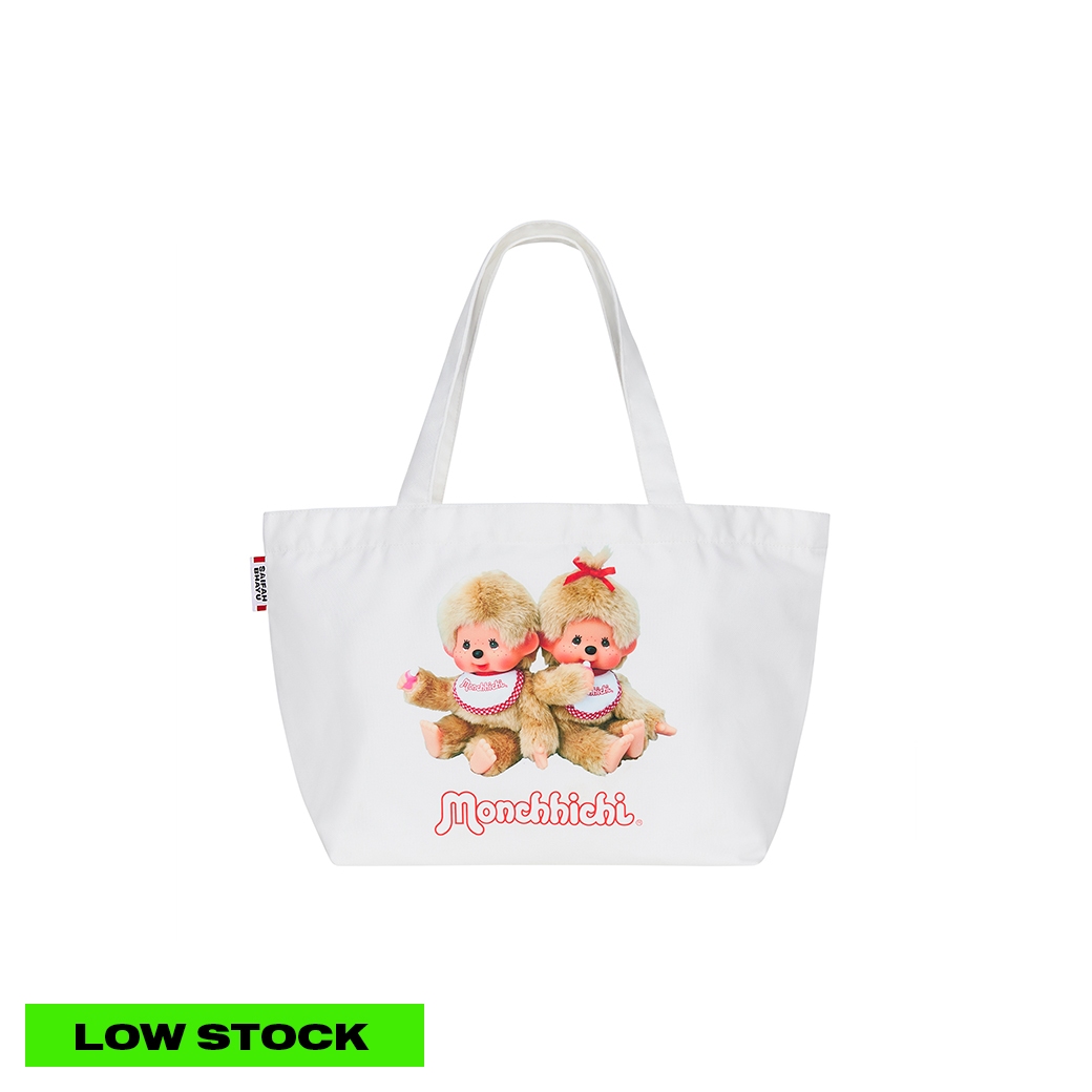 (DROP 3) MONCHHICHI CUTE BEIGE TOTE BAG