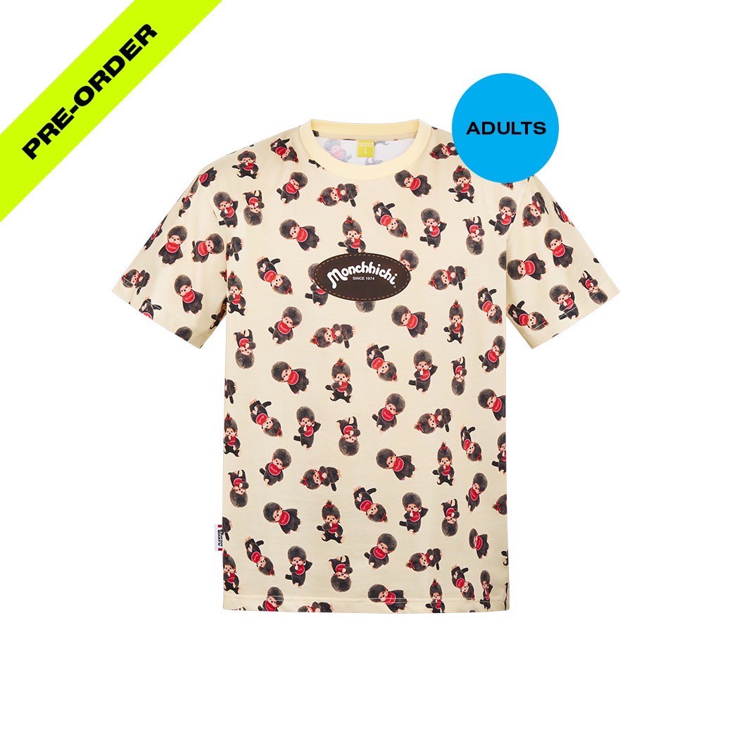 (DROP 5) MONCHHICHI PRINT TEE (ADULTS) (SIZE L-XL พร้อมส่ง/ SIZE S-M, XXL พร้อมส่ง 30 ม.ค.)