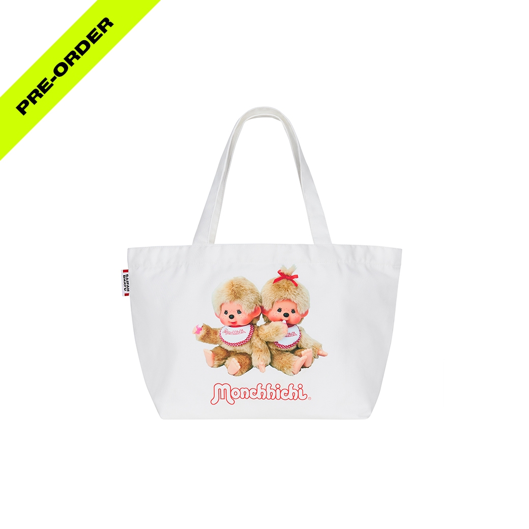(DROP 5) MONCHHICHI CUTE BEIGE TOTE BAG (PRE-ORDER ส่ง 25 ธ.ค.)