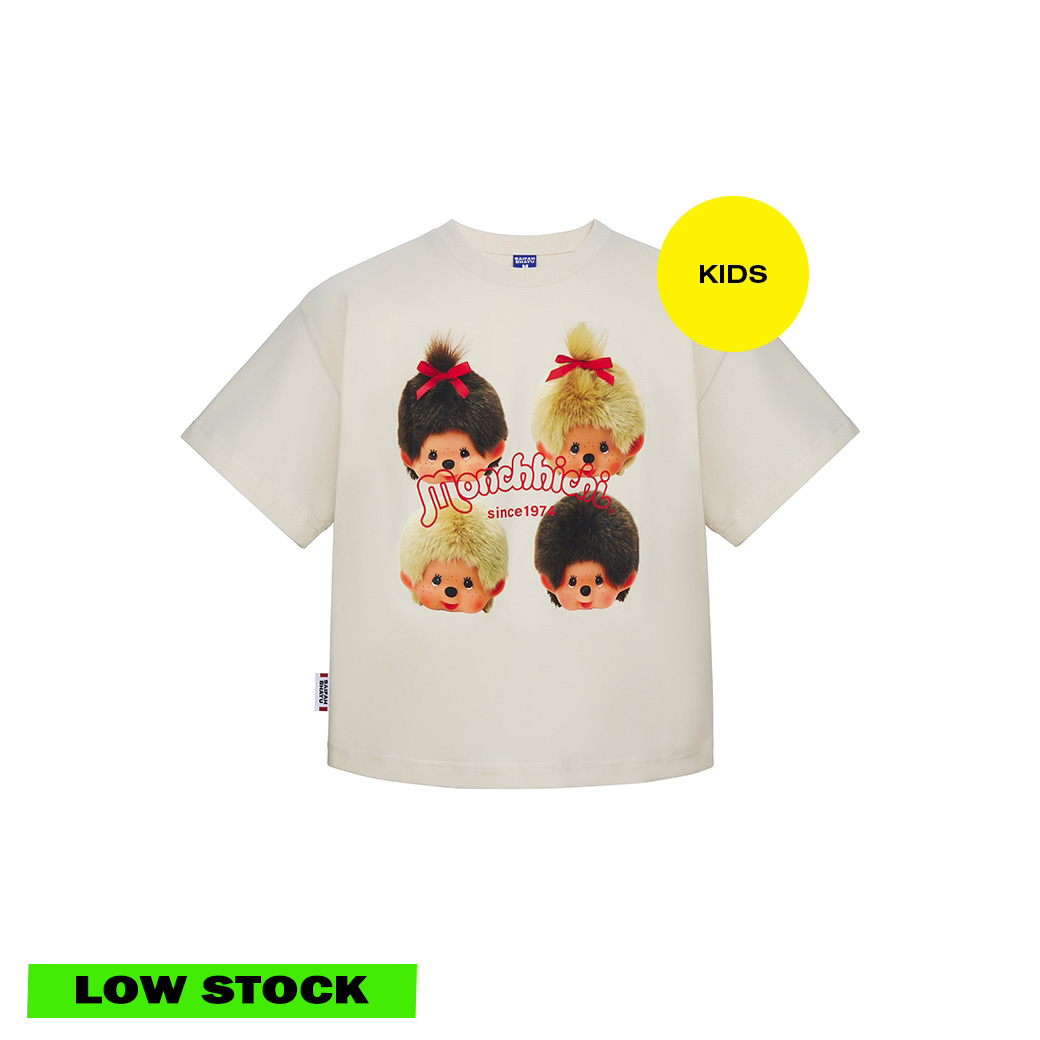 (DROP 3) TEAM MONCHHICHI TEE (KIDS) (SIZE 12-24 M. พร้อมส่ง / PRE-ORDER SIZE S-XXL ส่ง 28 พ.ย.)