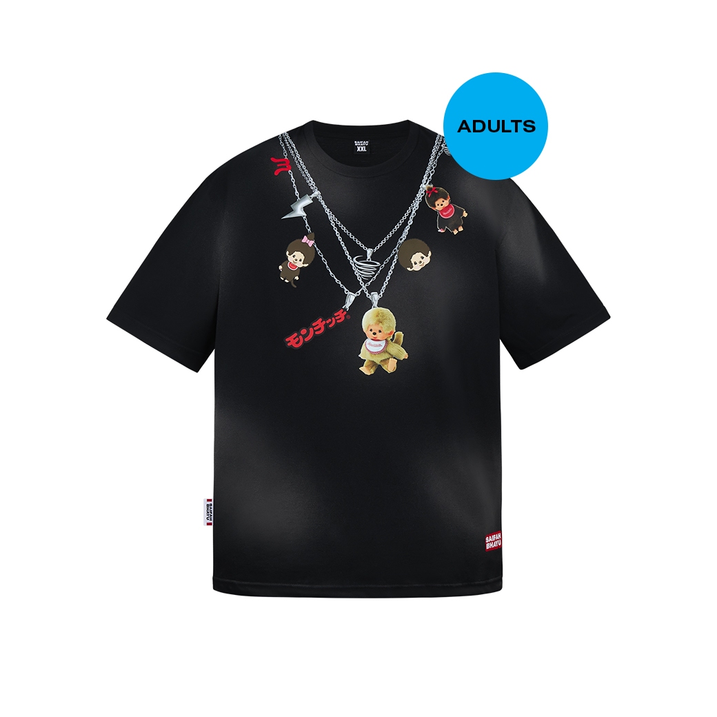 (DROP 2) MONCHHICHI CHARM TEE (ADULTS) (S, XL-XXL พร้อมส่ง / M-L ส่ง 12 ก.พ.)