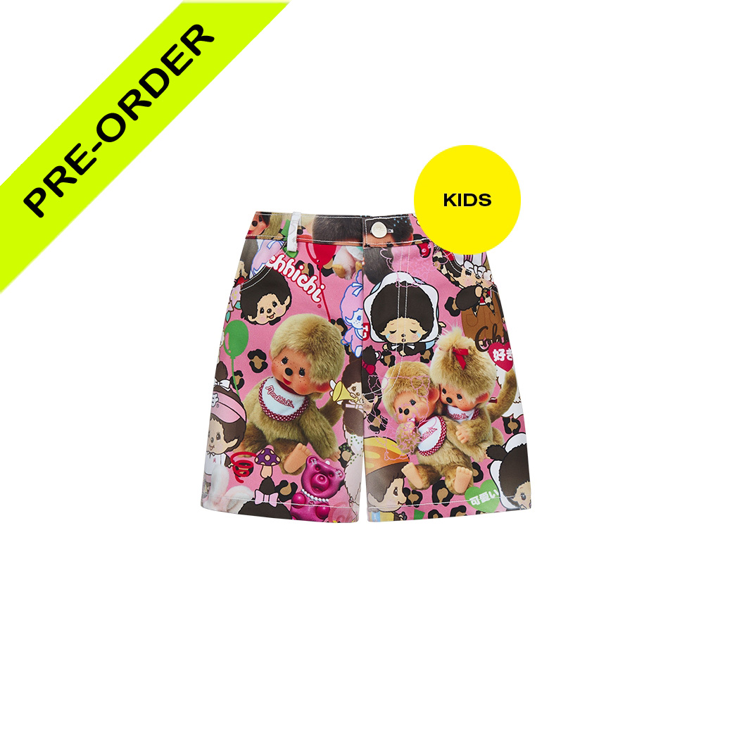 (DROP 2) MONCHHICHI FRIEND SHORTS (KIDS) (SIZE M พร้อมส่ง/ PRE-ORDER S, L พร้อมส่ง 3 เม.ย.)