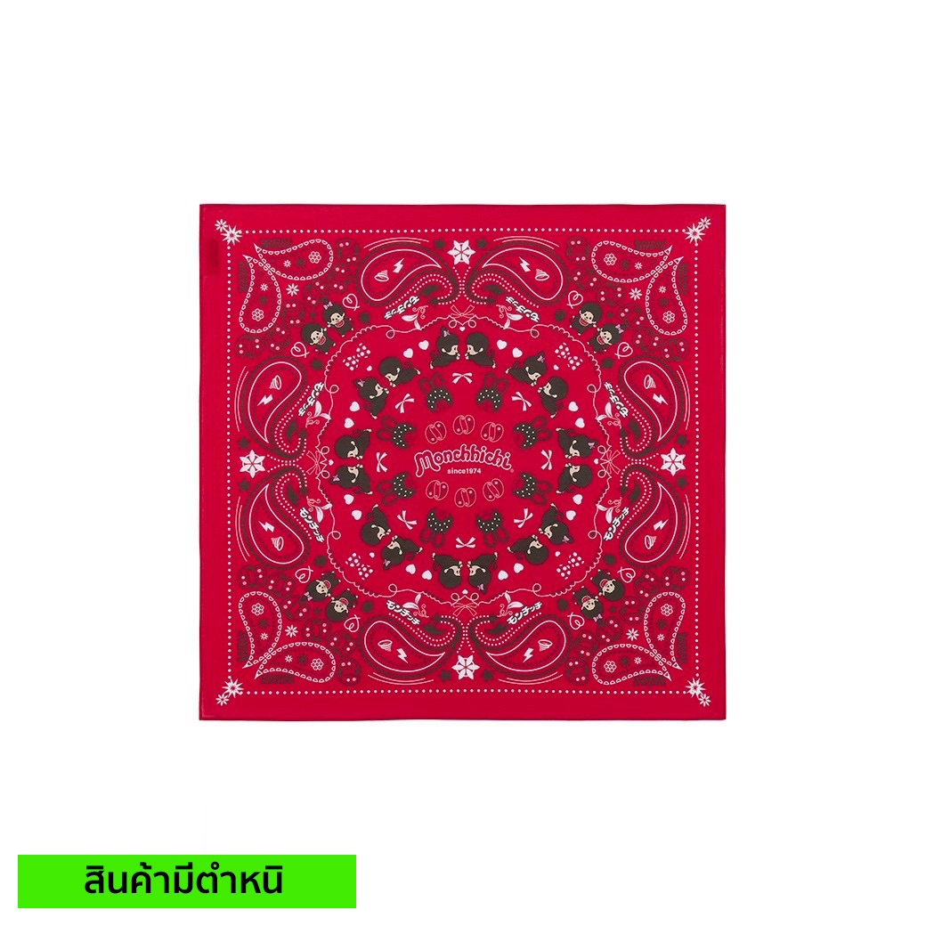 (สินค้ามีตำหนิ) PAISLEY BANDANA SCARF - RED