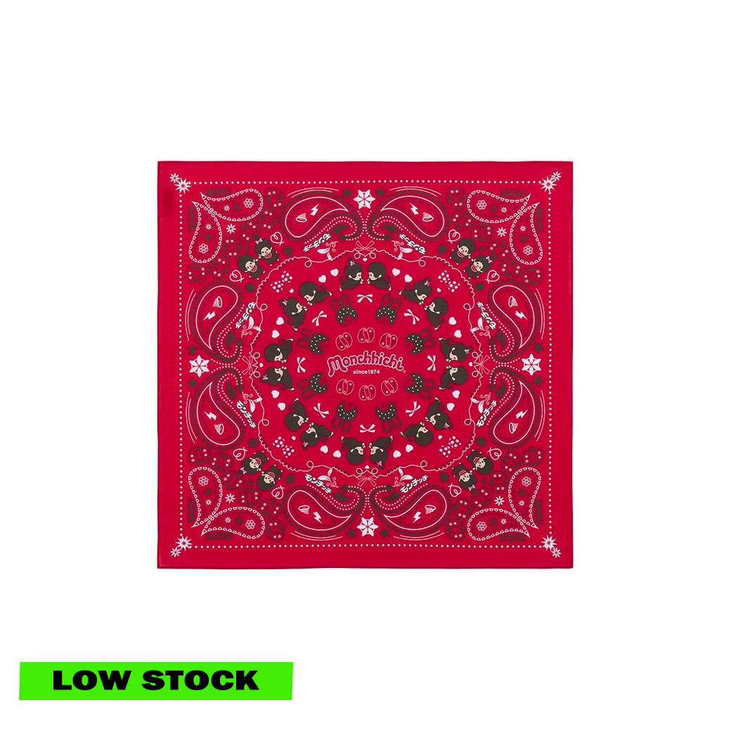 PAISLEY BANDANA SCARF - RED